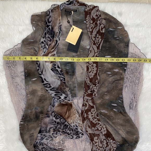 Alberto Makali Open Long Asymmetrical Vest NWT - Picture 14 of 16